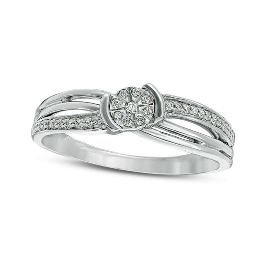 0.10 CT. T.W. Composite Natural Diamond Promise Ring in Sterling Silver