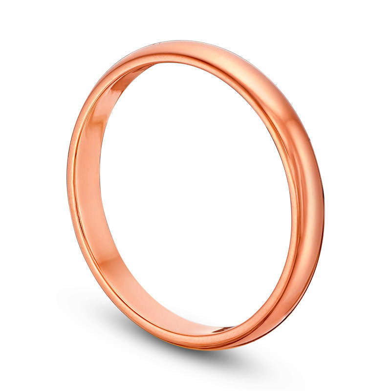 Ladies' 2.0mm Wedding Band in Solid 10K Rose Gold