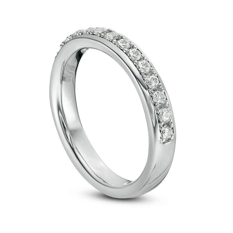 0.50 CT. T.W. Natural Diamond Wedding Band in Solid 10K White Gold