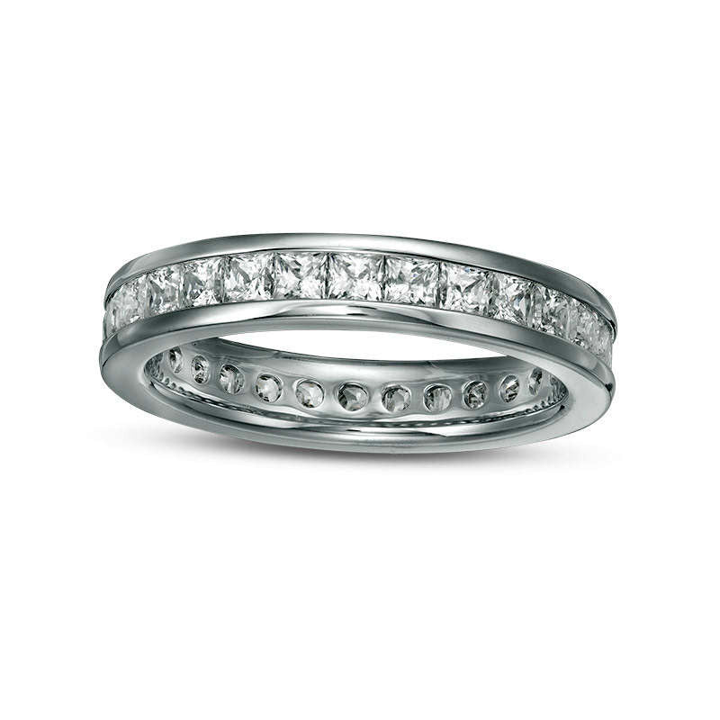 2.0 CT. T.W. Princess-Cut Natural Diamond Eternity Band in Solid 14K White Gold (H/SI2)