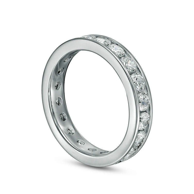 2.0 CT. T.W. Natural Diamond Eternity Band in Solid 14K White Gold (H/SI2)