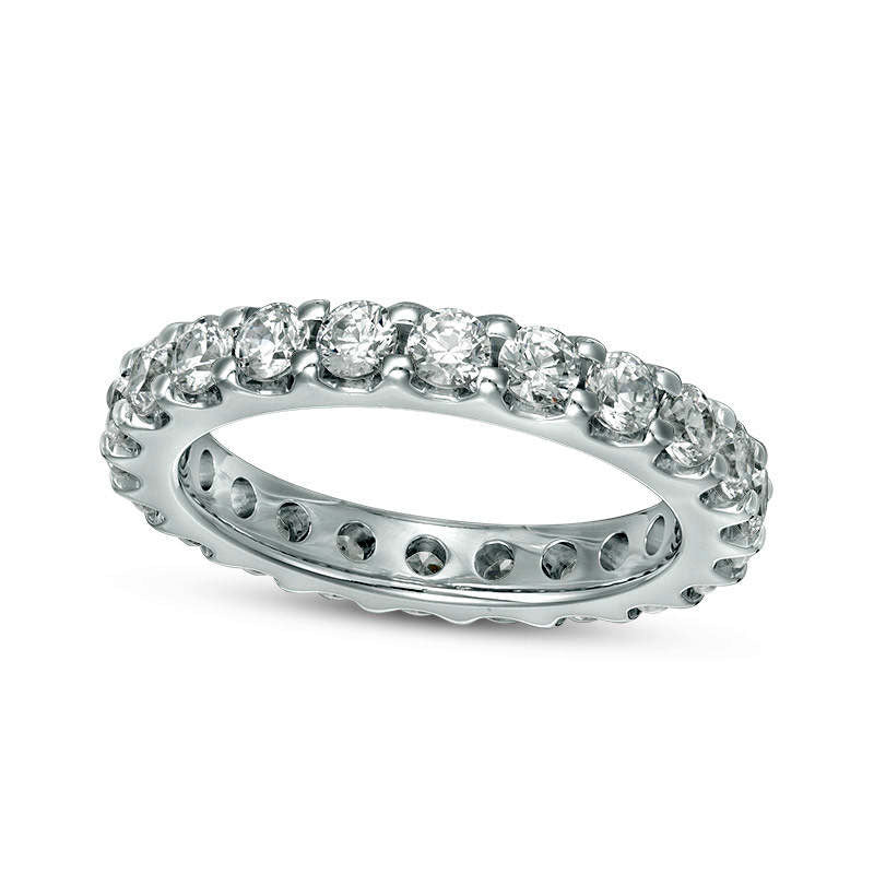 2.0 CT. T.W. Natural Diamond Eternity Band in Solid 14K White Gold (H/SI2)