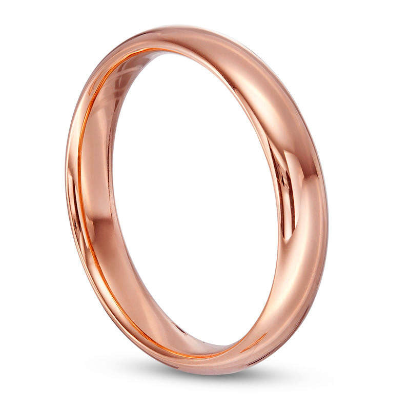 Men's 4.0mm Lightweight Comfort-Fit Wedding Band in Solid 10K Rose Gold