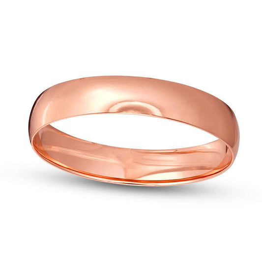 Men's 4.0mm Wedding Band in Solid 14K Rose Gold