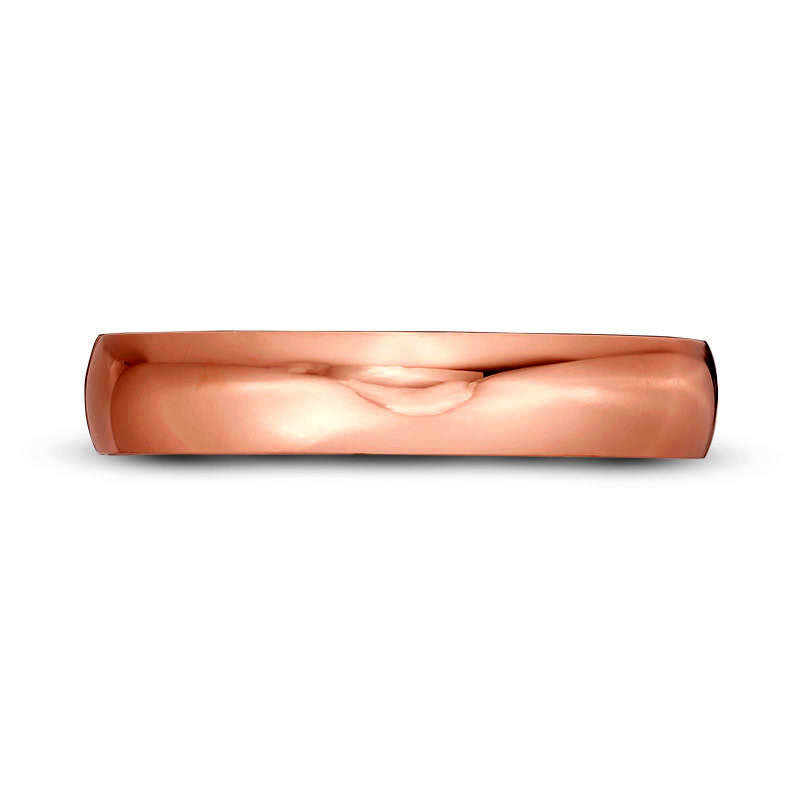 Men's 4.0mm Wedding Band in Solid 14K Rose Gold