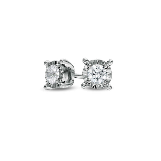 0.25 CT. T.W. Diamond Solitaire Stud Earrings in Sterling Silver