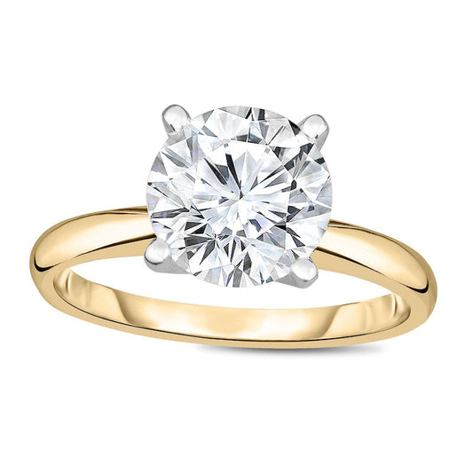 2.5 CT. Natural Clarity Enhanced Diamond Solitaire Engagement Ring in Solid 14K Gold (I/I2)