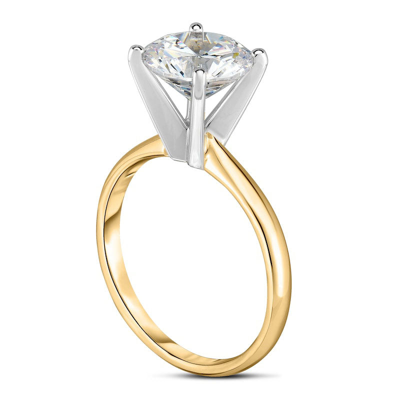 2.5 CT. Natural Clarity Enhanced Diamond Solitaire Engagement Ring in Solid 14K Gold (I/I2)