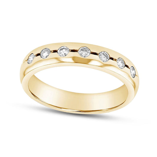 0.33 CT. T.W. Natural Diamond Wedding Band in Solid 14K Gold (H/SI2)