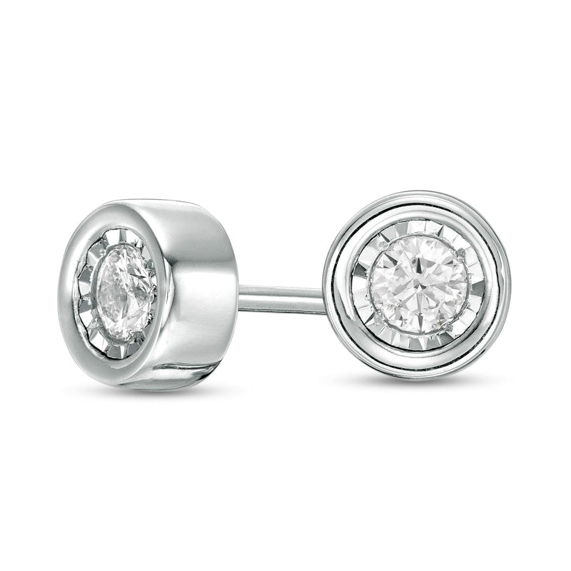 0.25 CT. T.W. Diamond Solitaire Stud Earrings in 14K White Gold