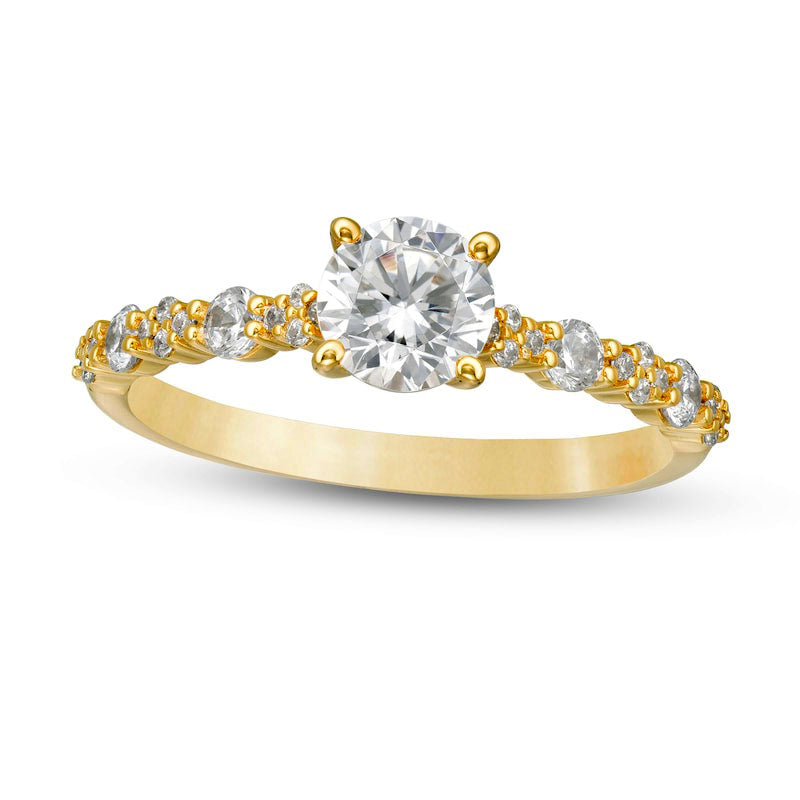 1.0 CT. T.W. Natural Diamond Engagement Ring in Solid 14K Gold