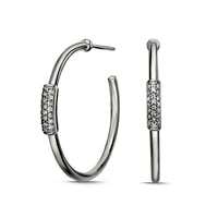 0.2 CT. T.W. Diamond Hoop Earrings in Sterling Silver