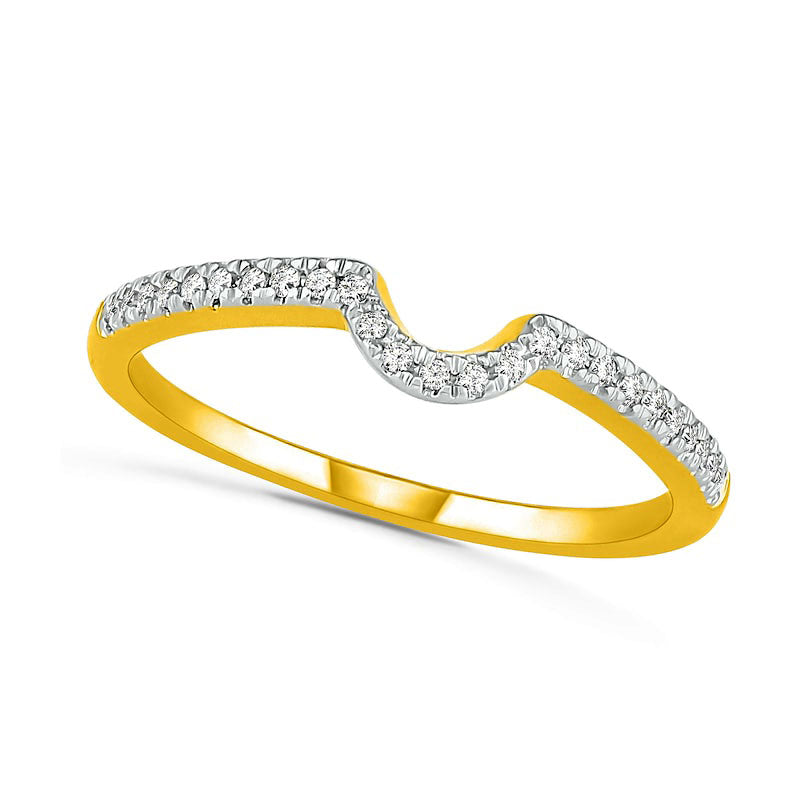 0.33 CT. T.W. Oval Natural Diamond Frame Bridal Engagement Ring Set in Solid 10K Yellow Gold