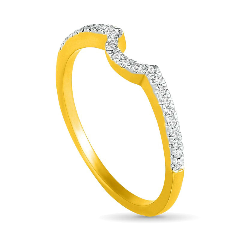 0.33 CT. T.W. Oval Natural Diamond Frame Bridal Engagement Ring Set in Solid 10K Yellow Gold