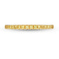 Yellow Sapphire Petite Stackable Band in Solid 10K Yellow Gold