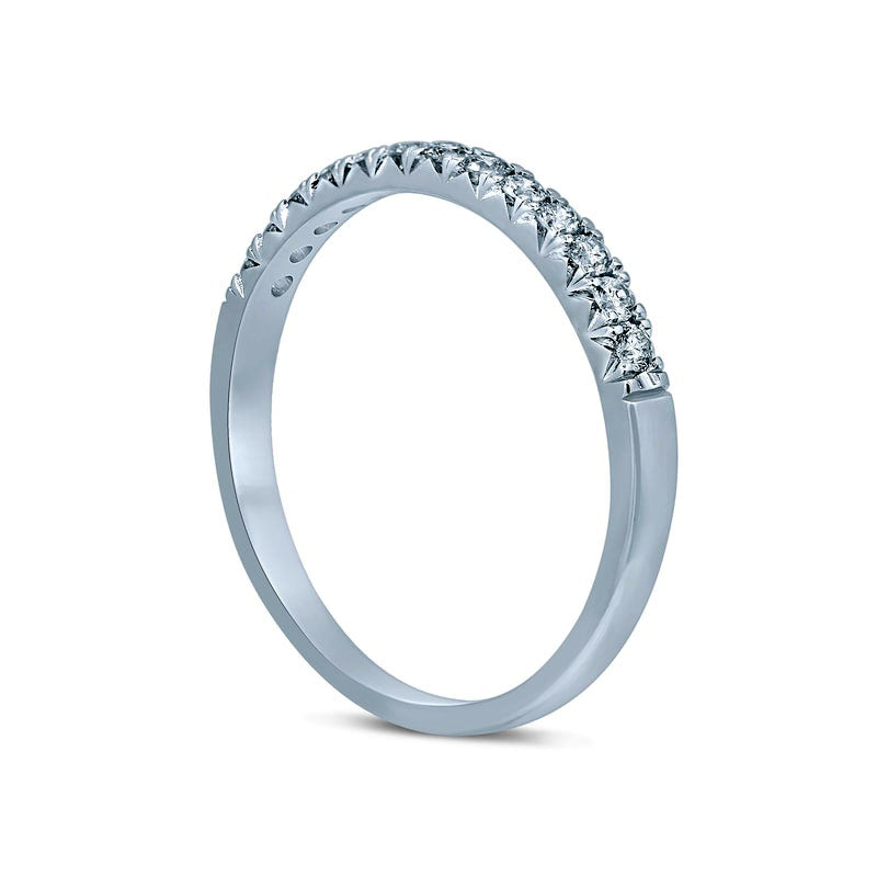 0.25 CT. T.W. Natural Diamond Anniversary Band in Solid 14K White Gold