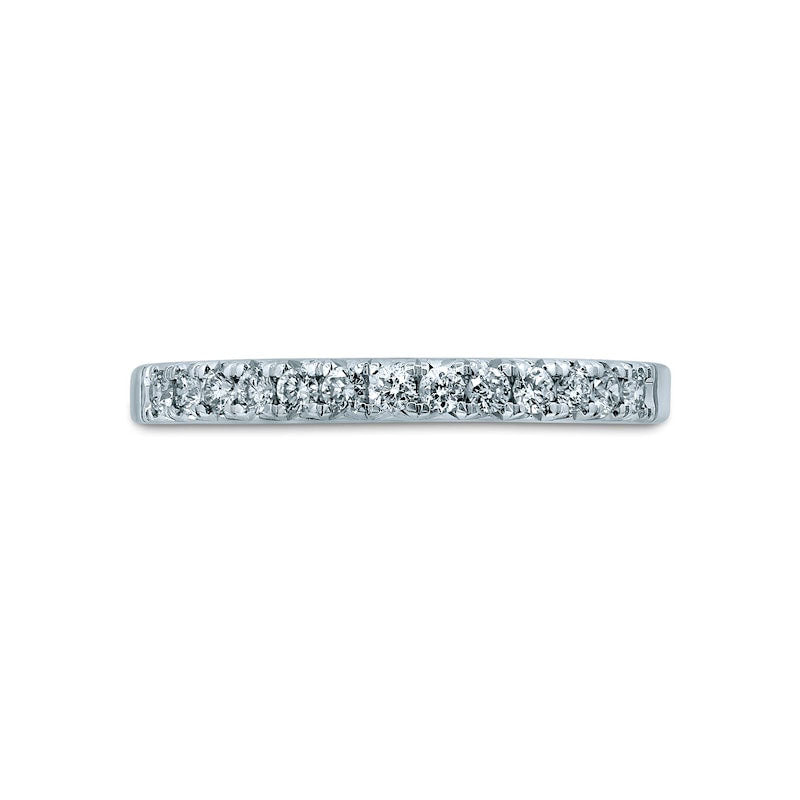 0.25 CT. T.W. Natural Diamond Anniversary Band in Solid 14K White Gold