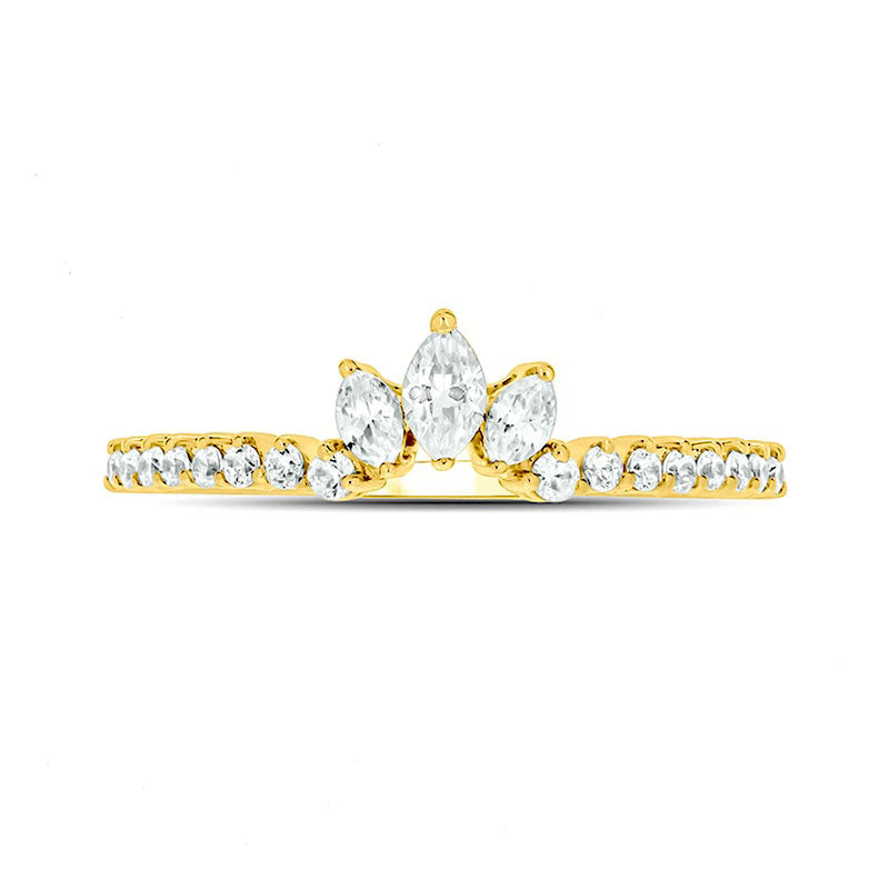 1.0 CT. T.W. Oval Natural Diamond Antique Vintage-Style Three Piece Bridal Engagement Ring Set in Solid 14K Gold (I/I2)