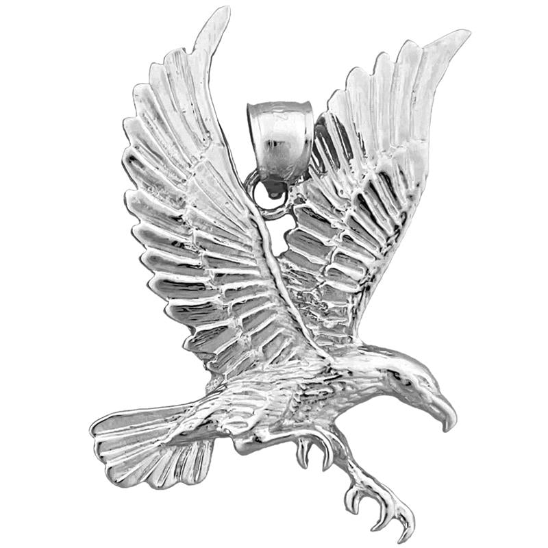 14k deals gold pendant flying eagle