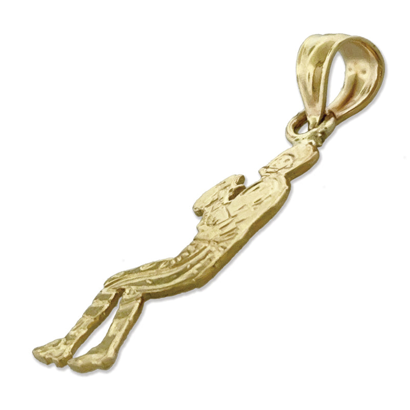 14K Gold Football Quarterback Charm