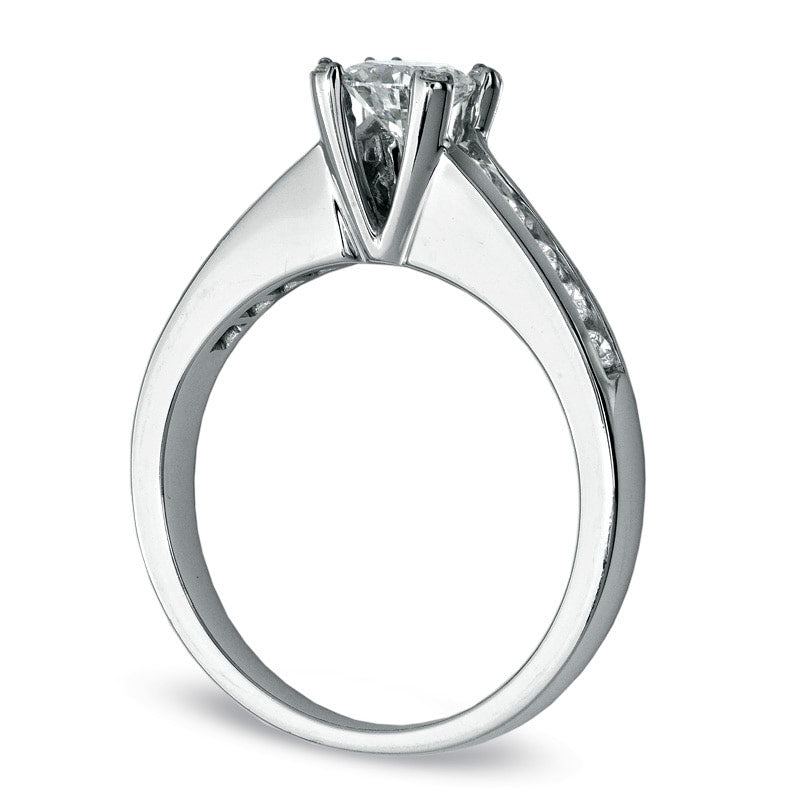 Previously Owned - 0.75 CT. T.W. Natural Diamond Engagement Ring in Solid 14K White Gold