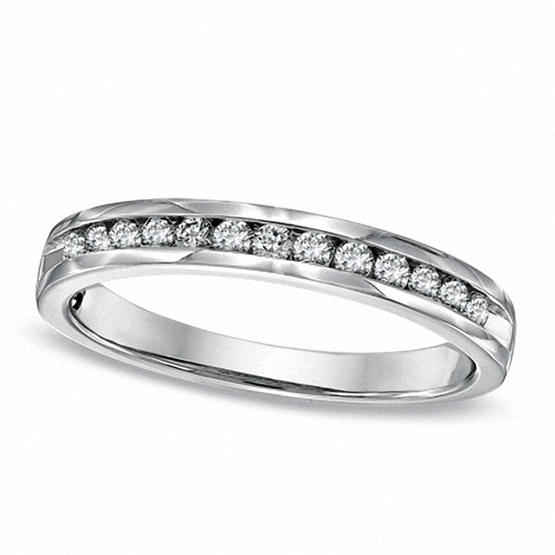 Previously Owned - 0.50 CT. T.W. Natural Diamond Anniversary Band in Solid 14K White Gold