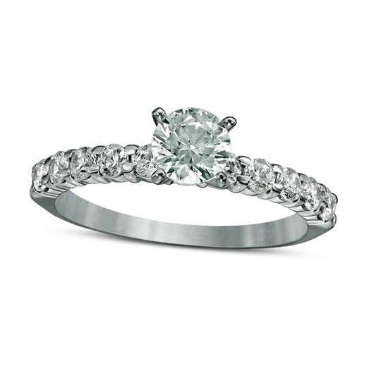 Previously Owned - 1.0 CT. T.W. Natural Diamond Engagement Ring in Solid 14K White Gold