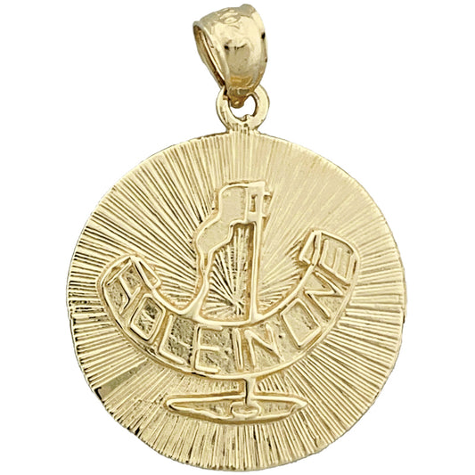 14K Gold Hole In One Golf Medallion