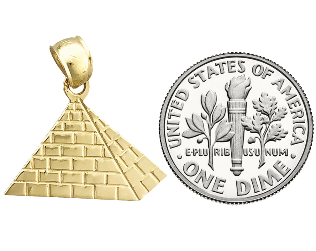 14K Gold Egyptian buy Pyramid Charm