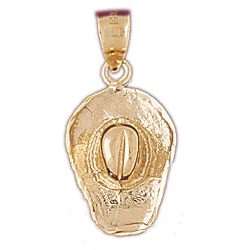 14K Gold 3-D Cowboy Hat Charm