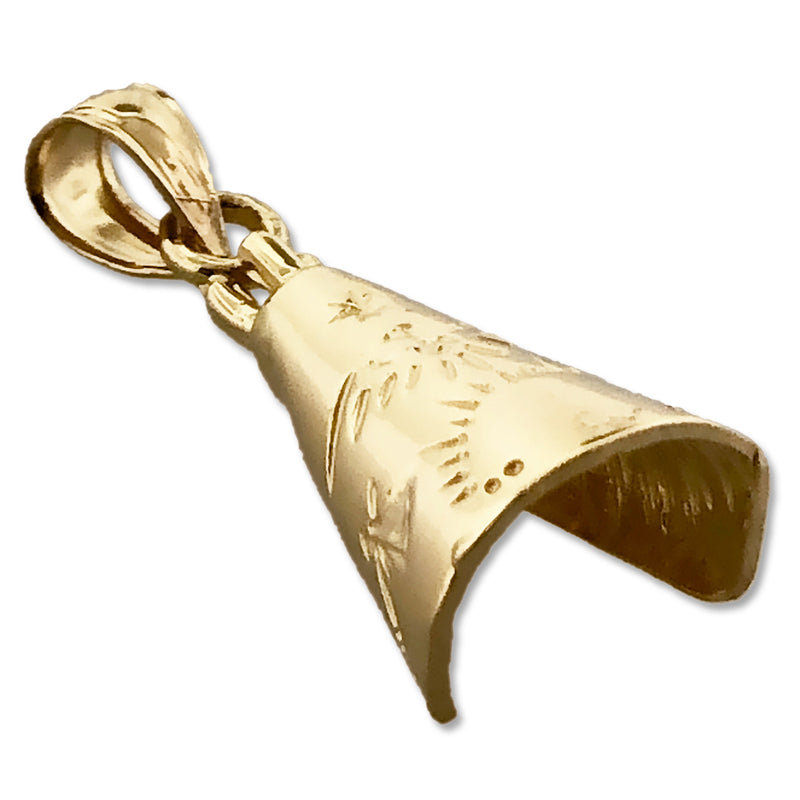 14K Gold Teepee Charm