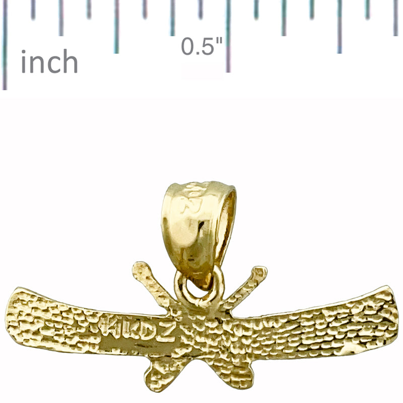 14K Gold Canoe with Oars Charm