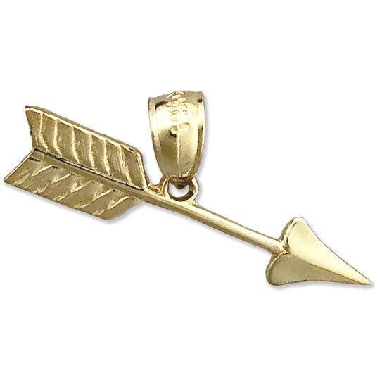 14K Gold Western Arrow Charm