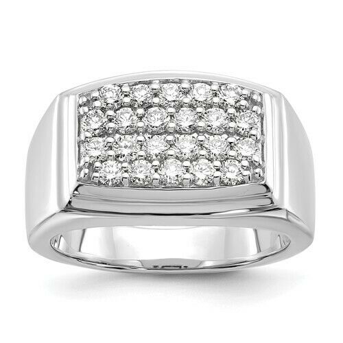 Certified 1.0 Ct. Real Diamond Men's Ring in 10K Yellow or White Gold