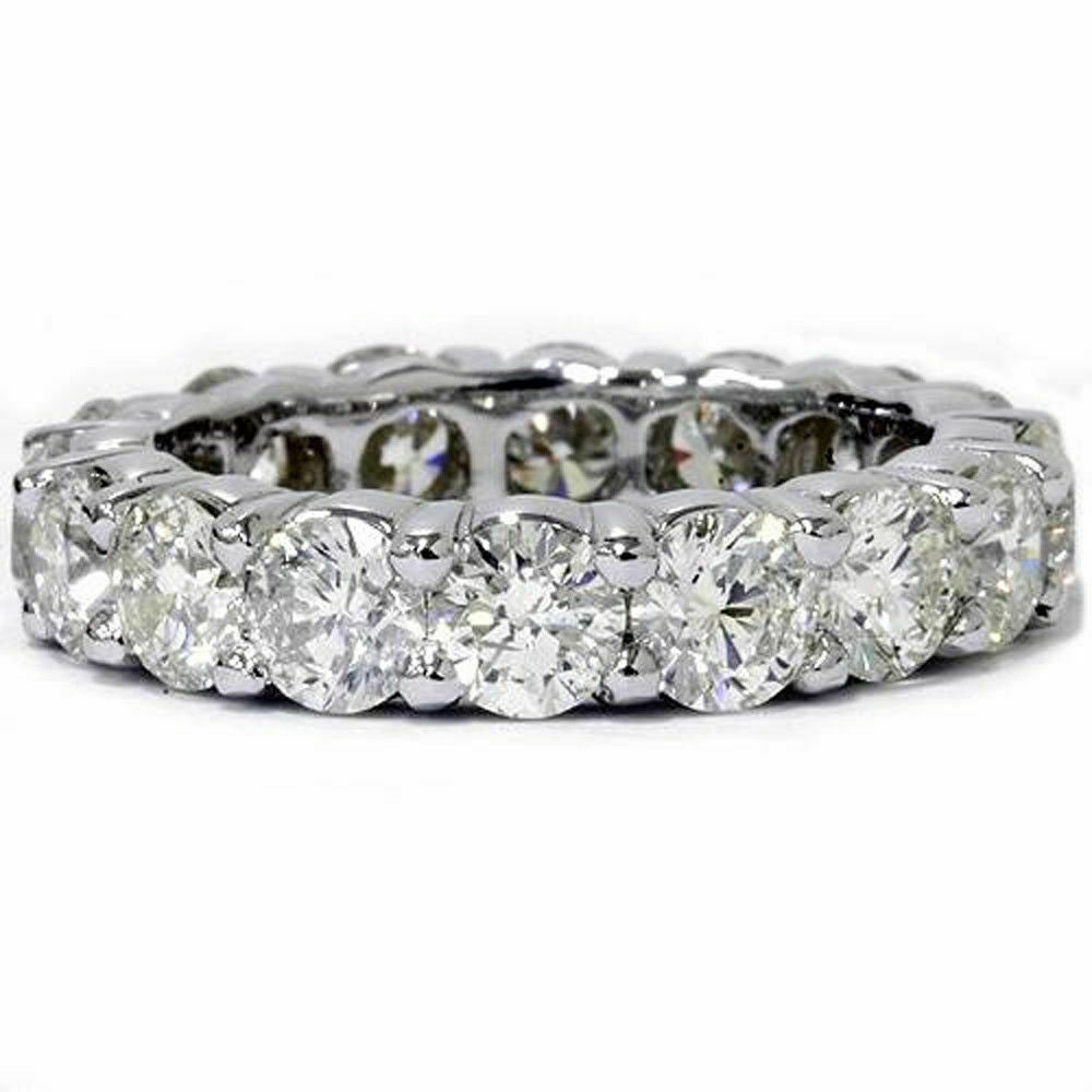 5 Ct. REAL Diamond Eternity Anniversary Womens Wedding Band Ring 14k ...