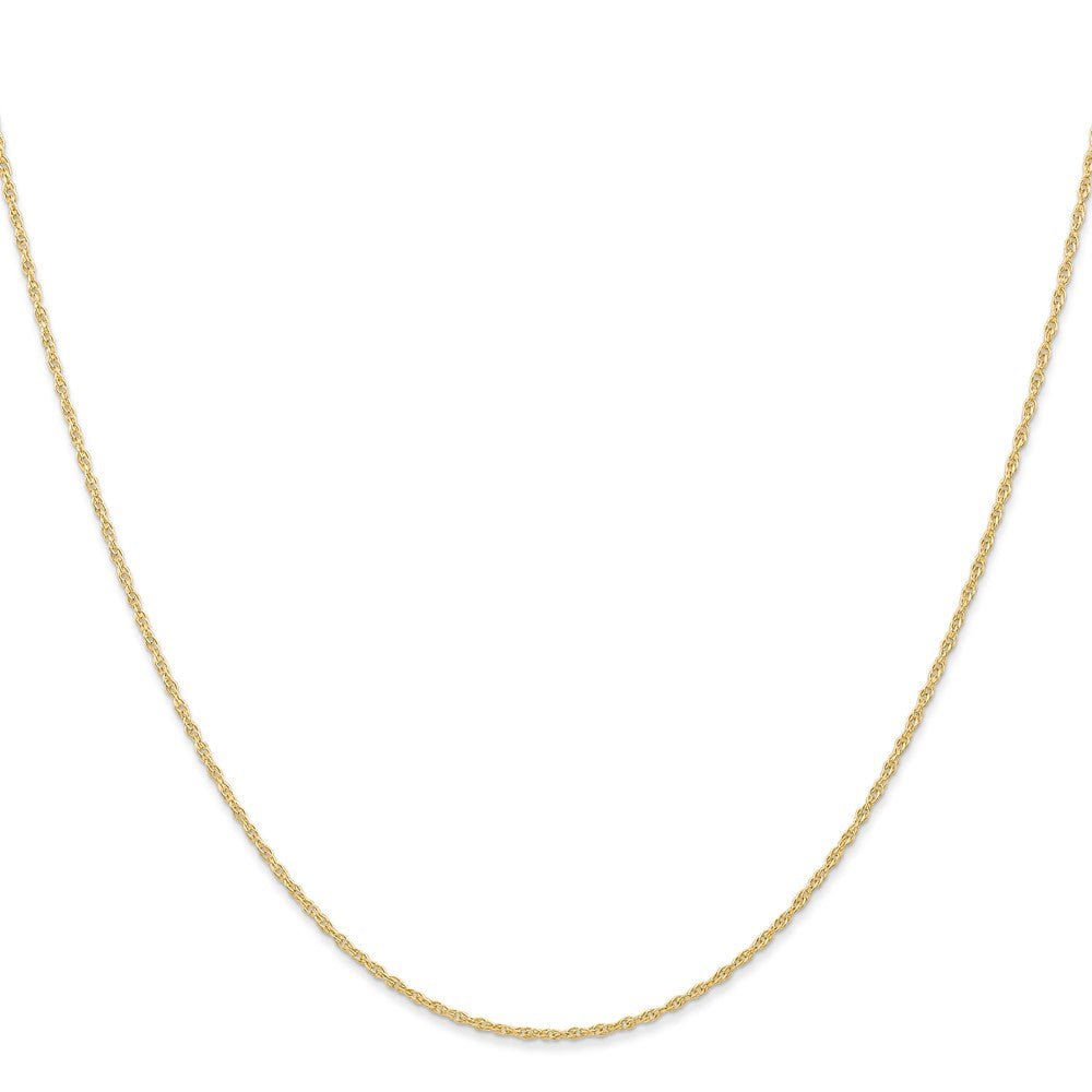 14K Yellow Gold 18 inch Carded .95mm Cable Rope with Spring Ring Clasp Chain Necklace