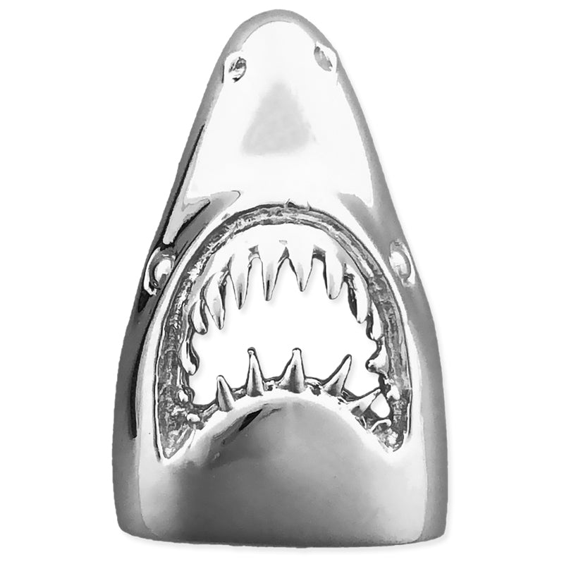 14K Gold Shark Jaws Pendant Slide