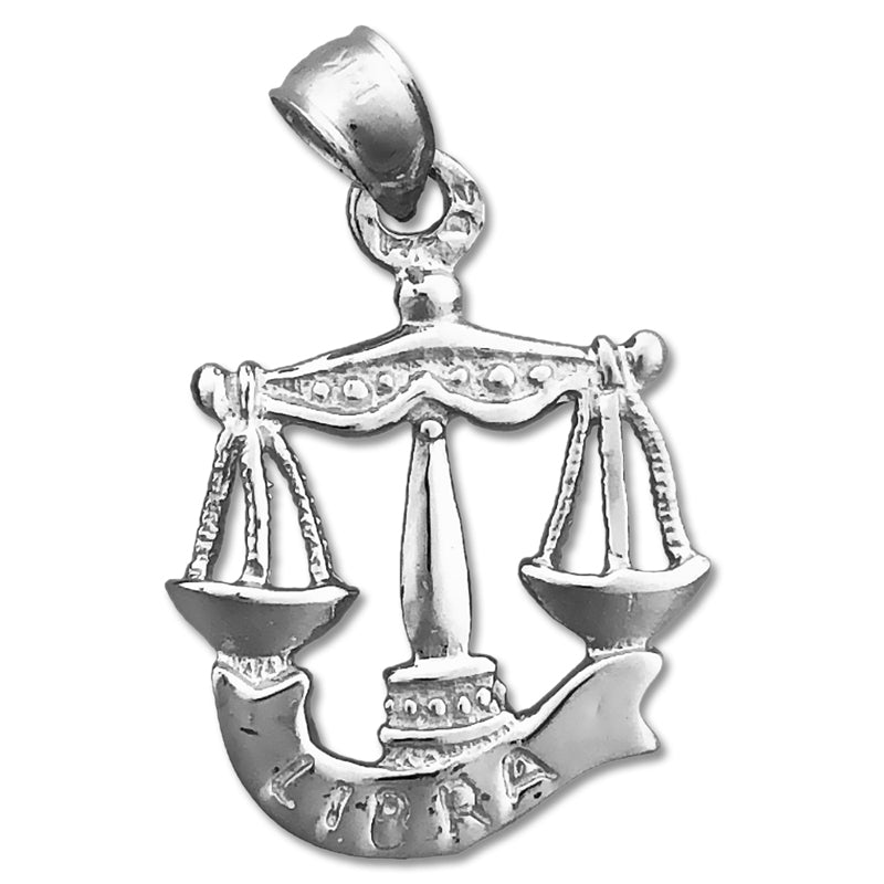 14K Gold 3-D Zodiac Libra Charm