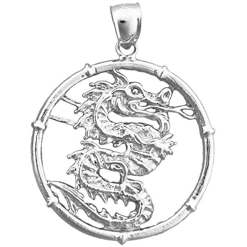 14K Gold Dragon Chinese Zodiac Pendant