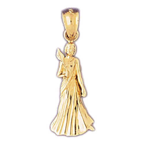 14K Gold Zodiac Virgo Charm