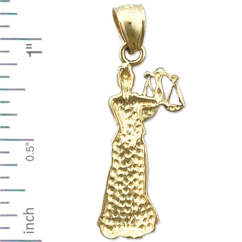 14K Gold Zodiac Libra Charm