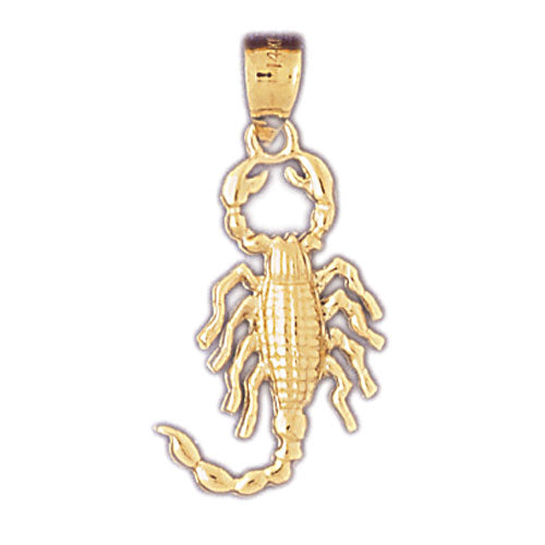 14K Gold Zodiac Scorpio Charm