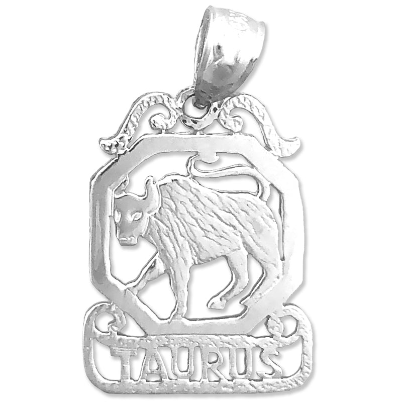 14K Gold Taurus Zodiac Charm