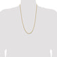 14K Yellow Gold 26 inch 2mm Byzantine with Lobster Clasp Chain Necklace