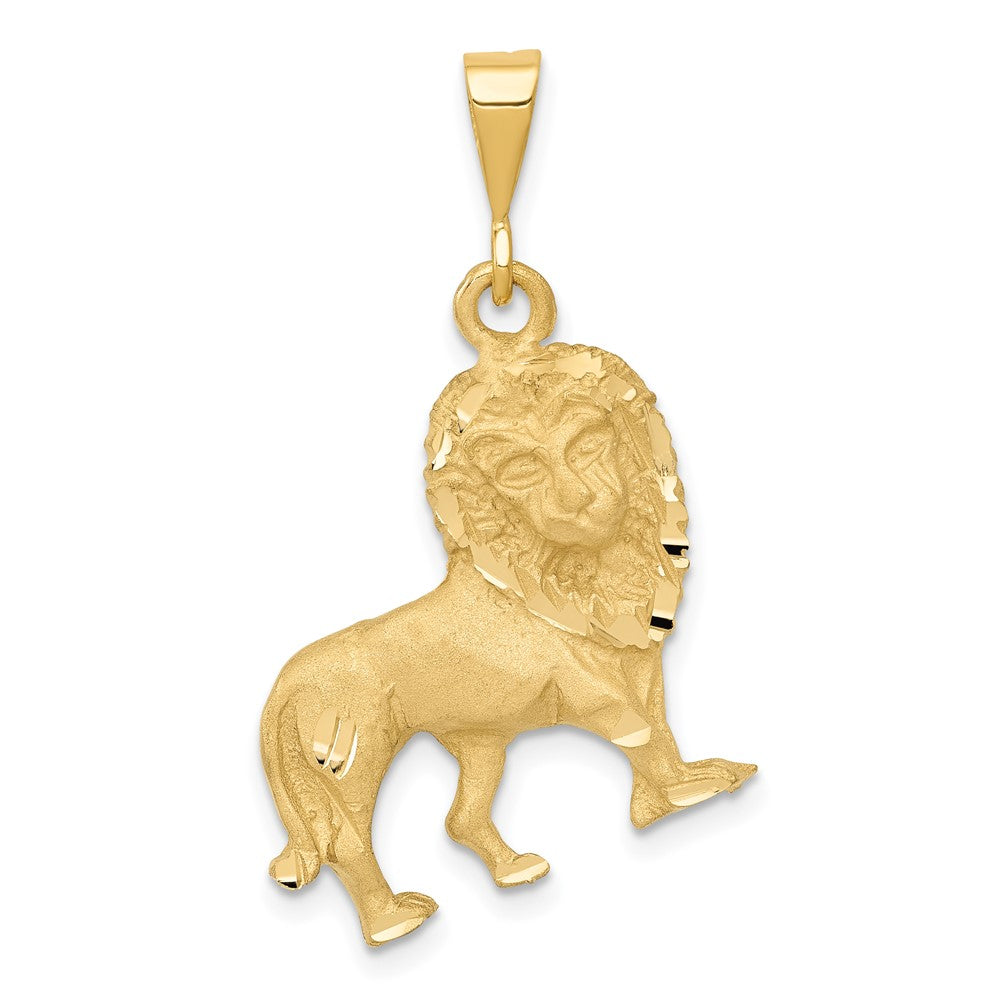 14k Yellow Gold Lion Charm