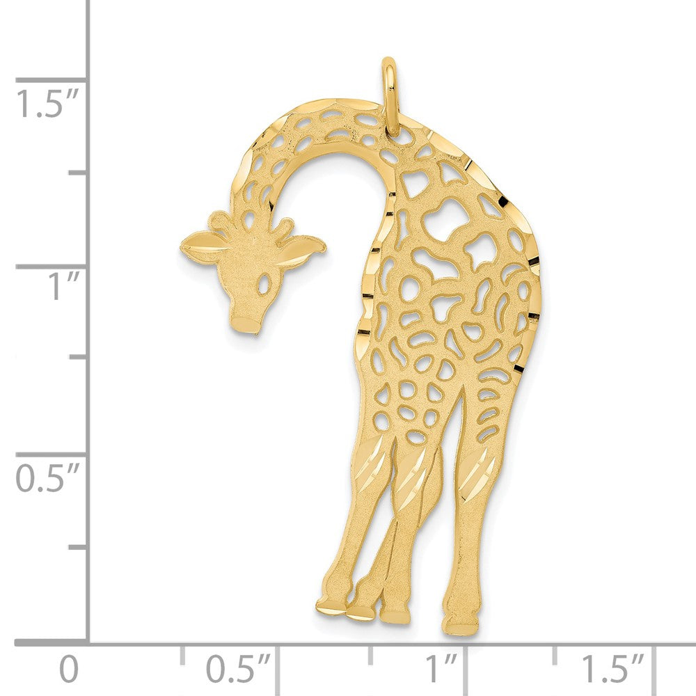 14k Yellow Gold Giraffe Charm