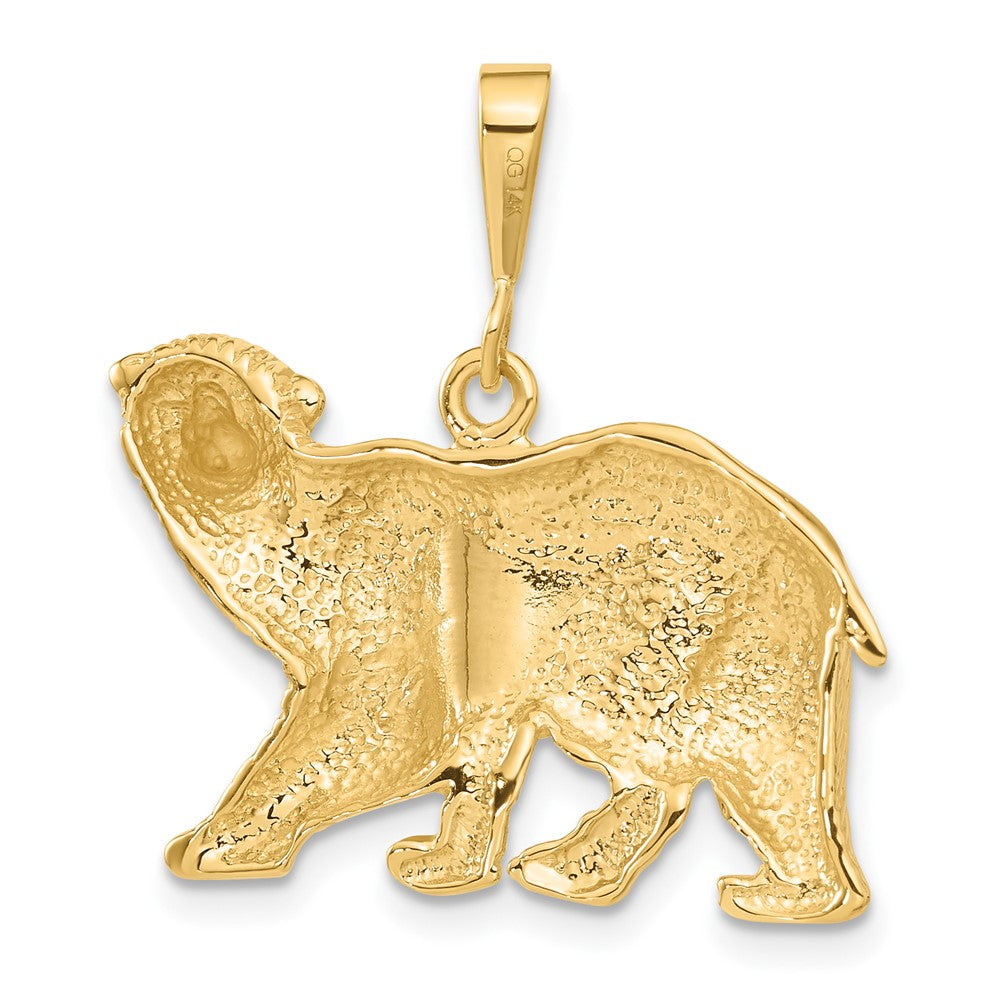 14k Yellow Gold Polar Bear Charm