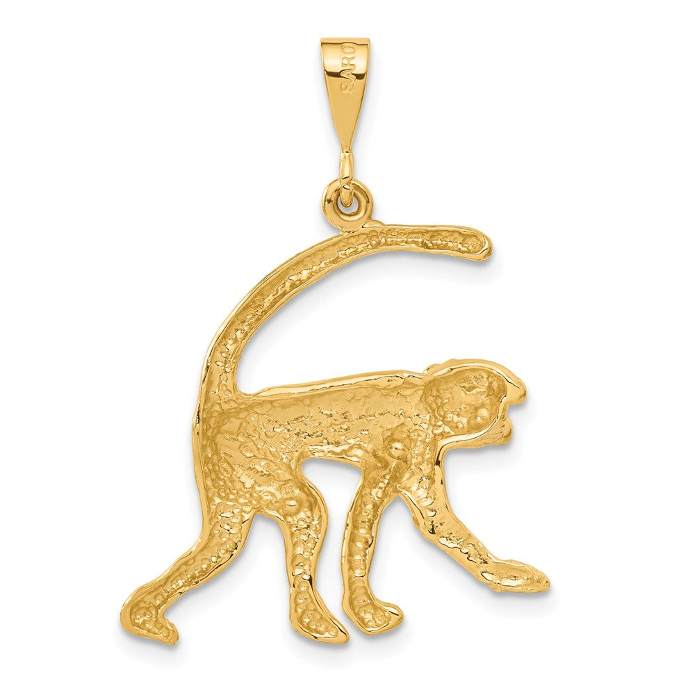 14k Yellow Gold Monkey Charm