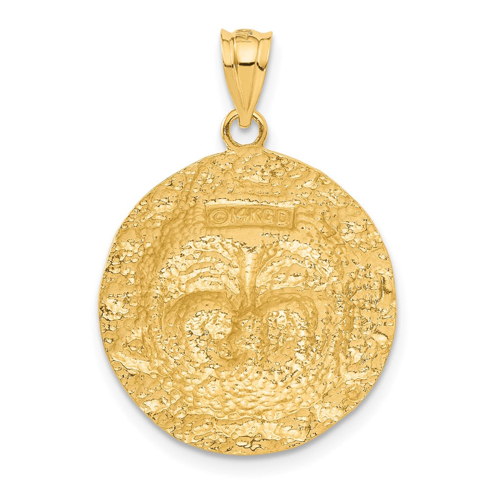 14k Yellow Gold Sun Charm