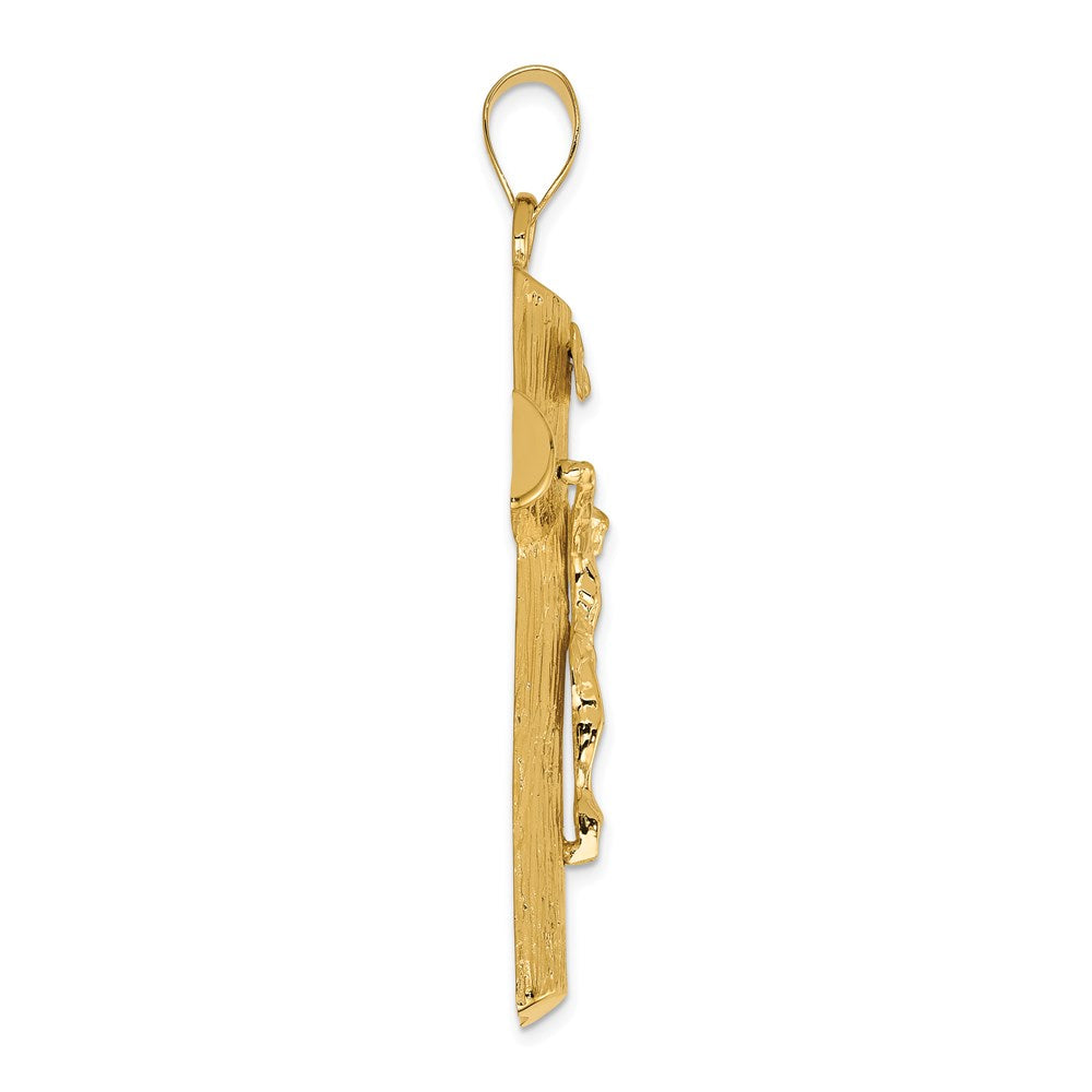 14k Yellow Gold Crucifix Charm